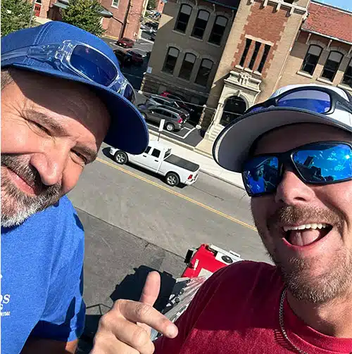 Kris Lee and Felix Fyffe, founders of KFX Roofing - Columbus Ohio licensed roofing contractors