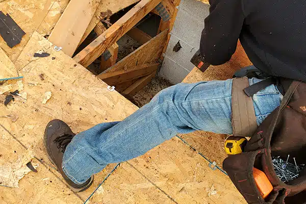 Chimney flashing roof repair in Columbus - leaking chimney restored to perfect condition by KFX Roofing