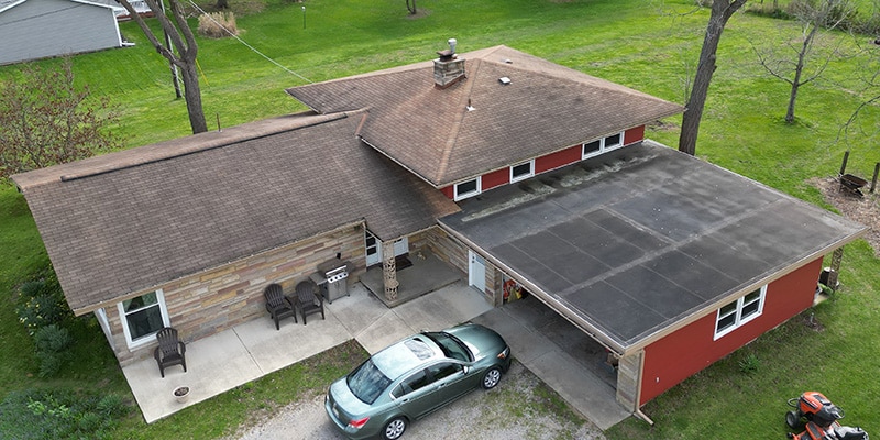 Roof Replacement Before