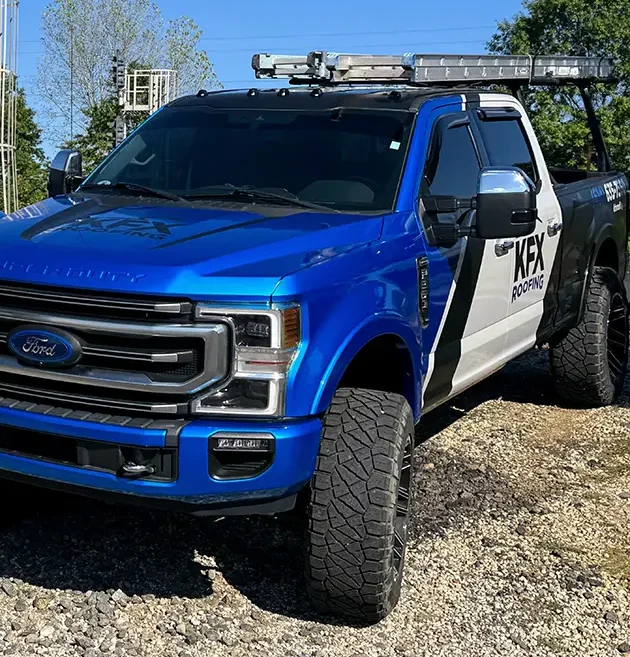 Columbus Roofing Contractor Truck Wrap