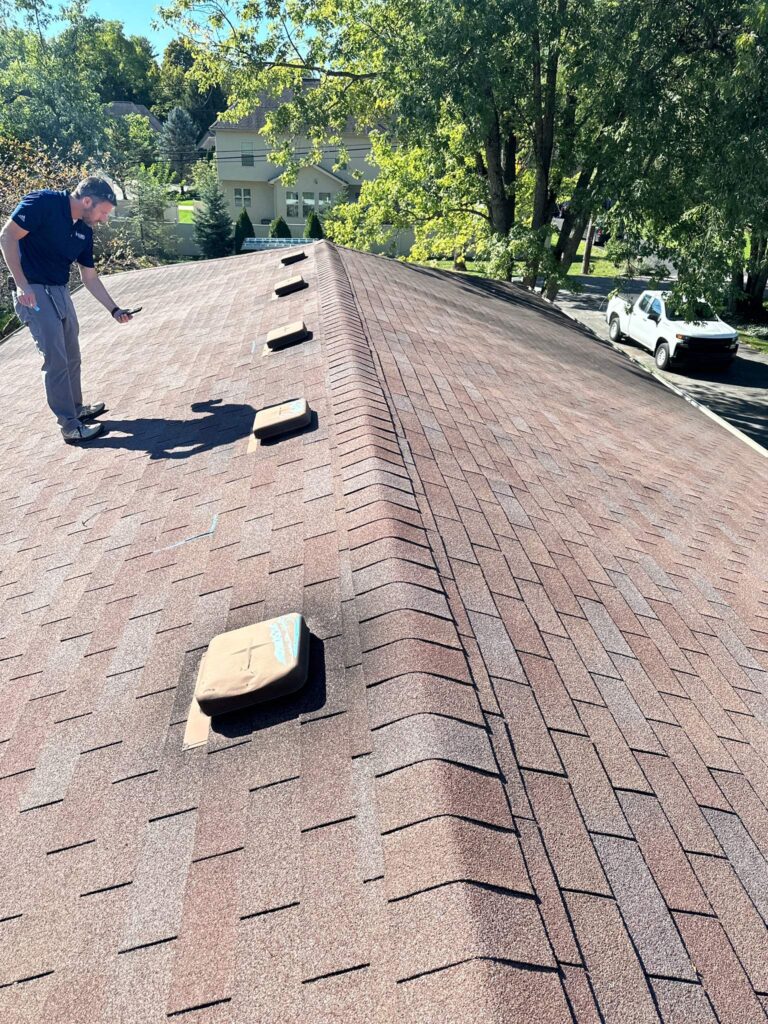 Roof replacement before photo
