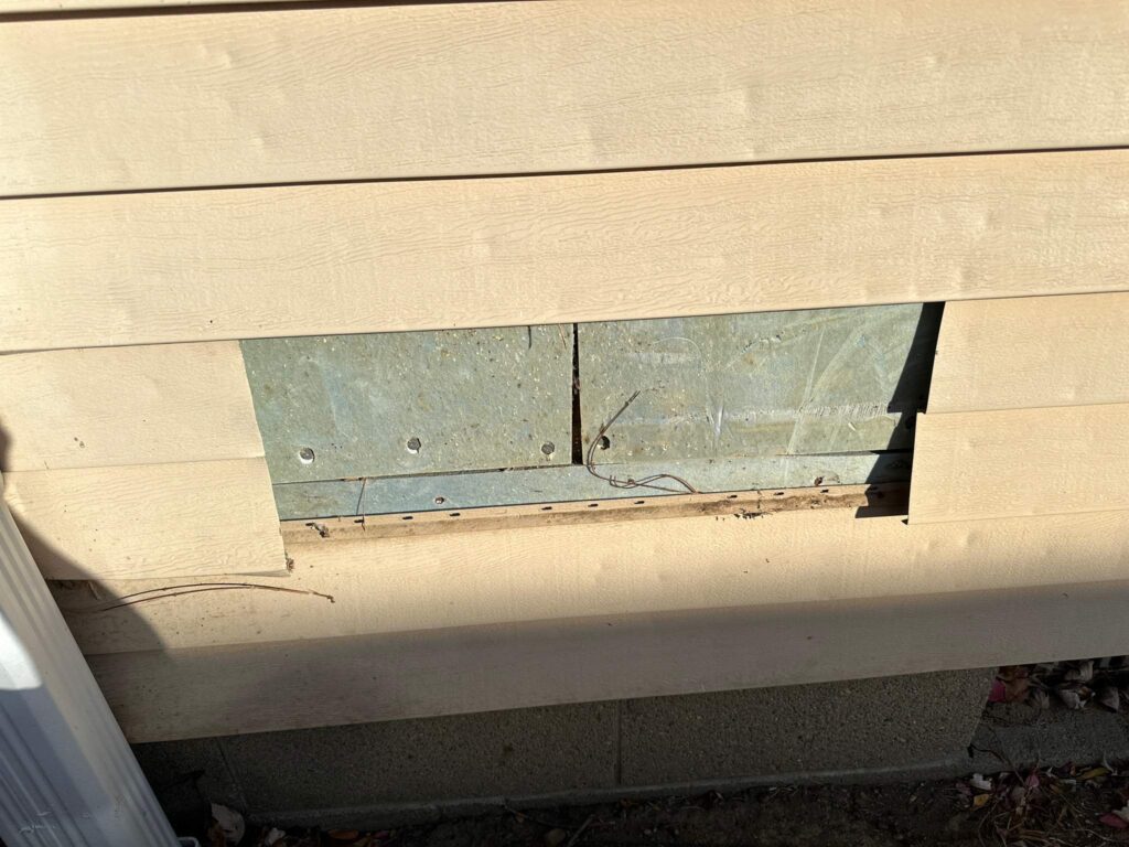 Roof replacement before photo