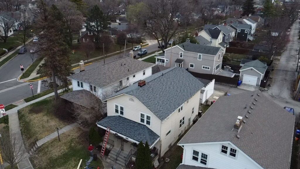 Residential roof replacement detail in Central Ohio