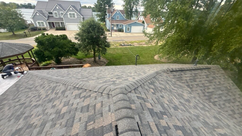 KFX Roofing gutter replacement work in Millersport, Ohio