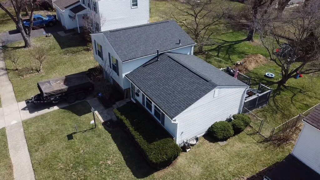 Completed residential roof replacement in Columbus, Ohio by KFX Roofing