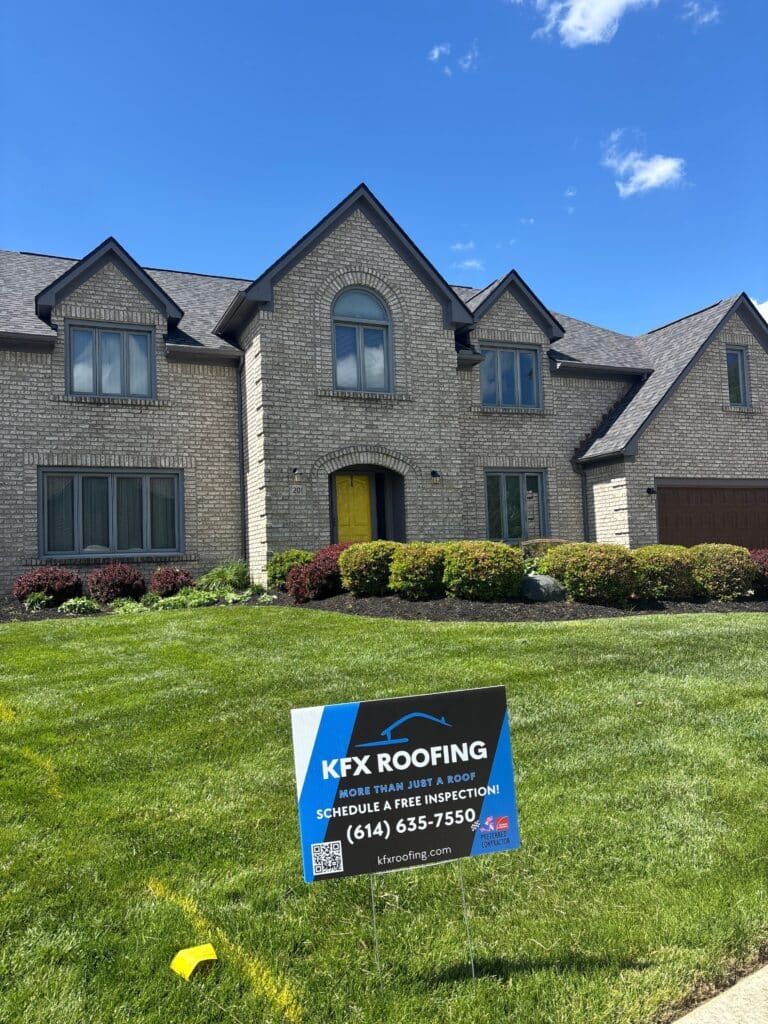 Completed roofing replacement in Westerville, OH