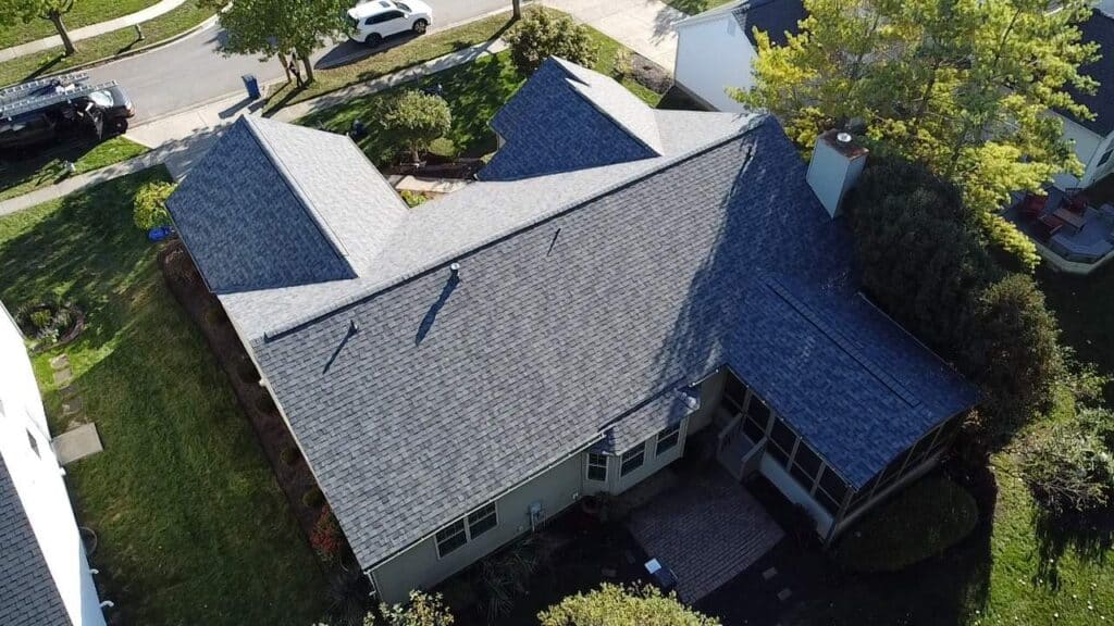 Residential roof replacement detail in Dublin, Ohio