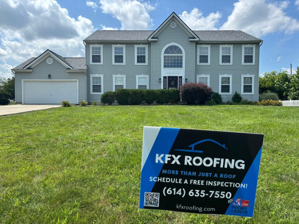 Completed residential roof replacement in Delaware, Ohio by KFX Roofing