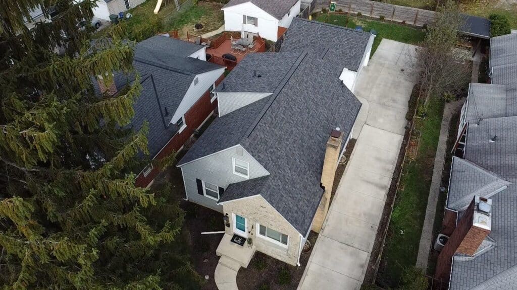 Completed residential roof replacement in Columbus, Ohio by KFX Roofing