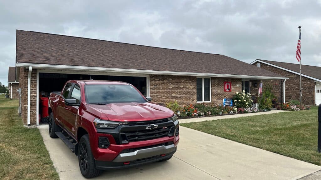 Completed gutter replacement in London, Ohio by KFX Roofing