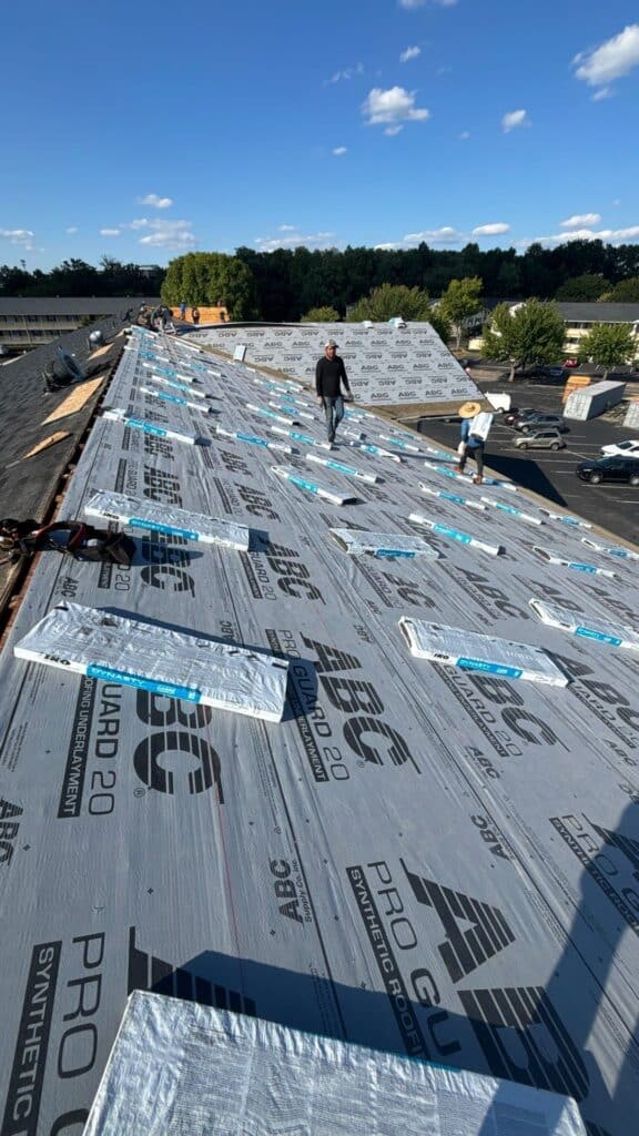 KFX Roofing roof repair work in Columbus, Ohio