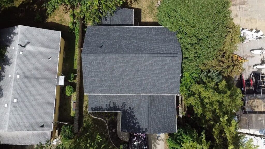 KFX Roofing residential roof replacement work in Westerville, Ohio