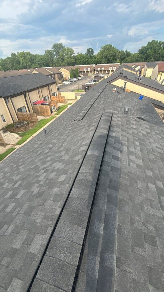 Completed residential roof replacement in Columbus, Ohio by KFX Roofing
