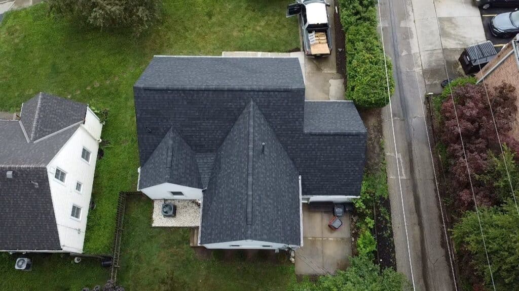 Completed residential roof replacement in Central Ohio by KFX Roofing