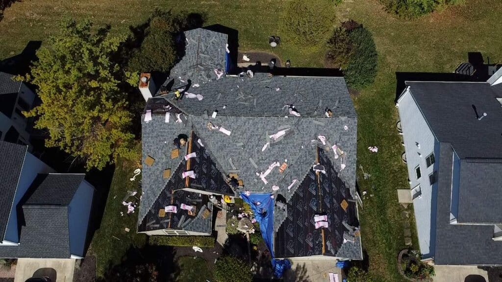 Residential roof replacement detail in Dublin, Ohio