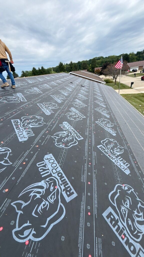 Gutter replacement detail in London, Ohio