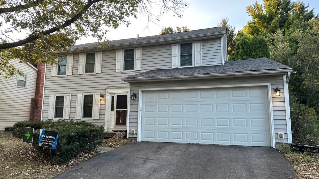 Completed residential roof replacement in Columbus, Ohio by KFX Roofing