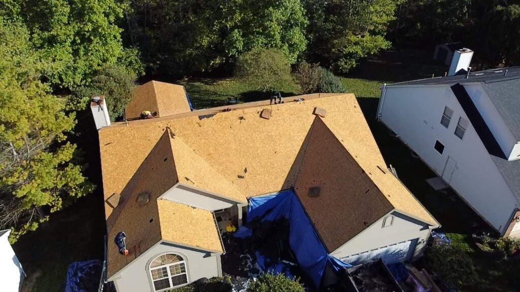 KFX Roofing residential roof replacement work in Dublin, Ohio