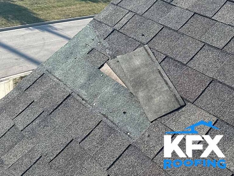 Residential home experienced storm damage from wind inspection for estimating a repair quote