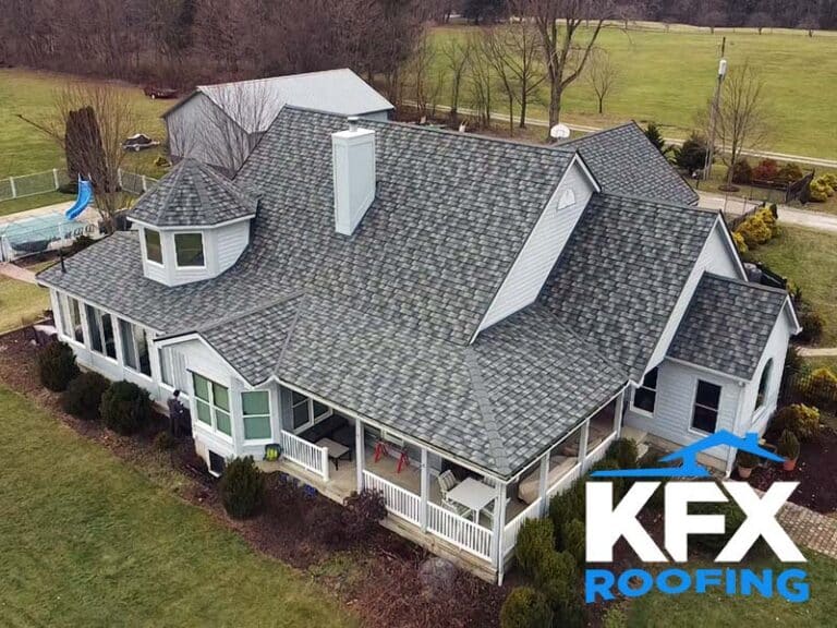 New installation of stone-coated metal shingle system for this residential home